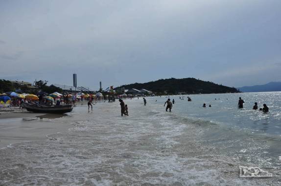A praia da Lagoinha, no norte de Florianópolis, Santa Catarina